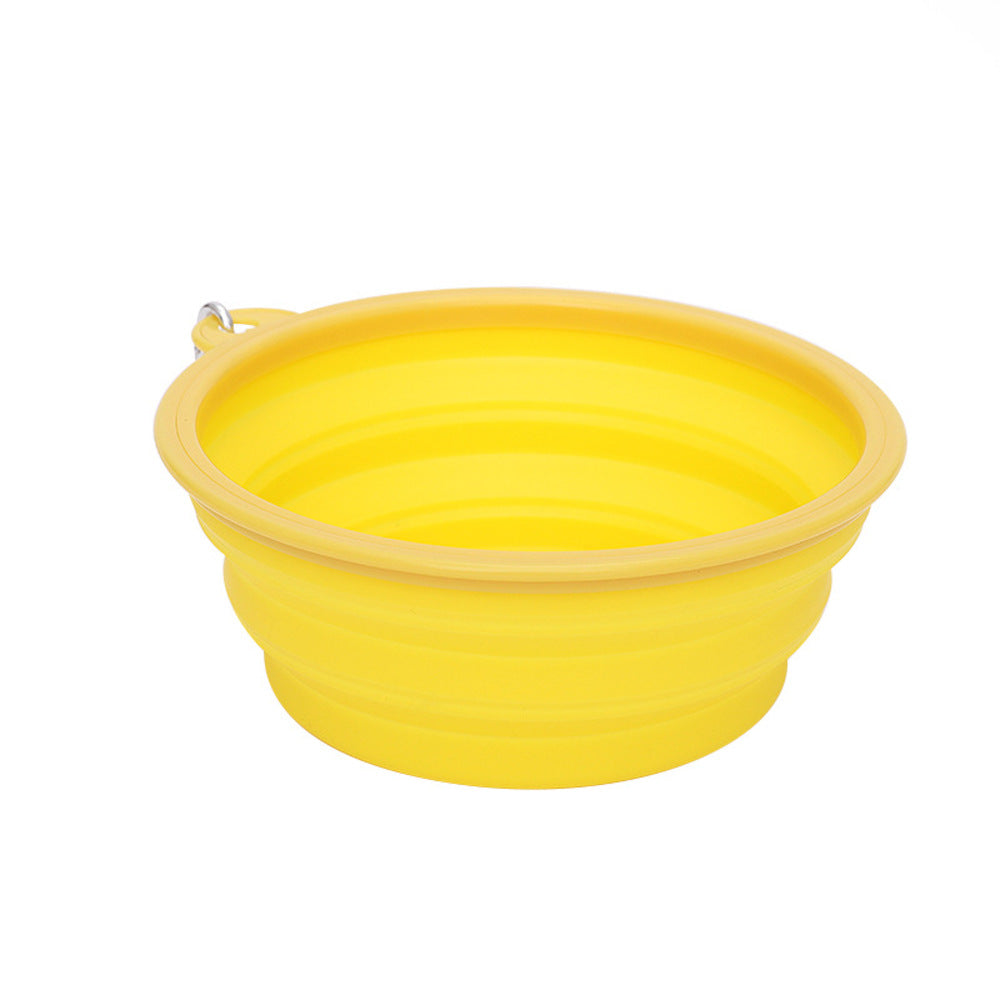 バックヤードファミリー BACKYARD FAMILY ペット折り畳みボウル pk23g【返品不可商品】 （イエロー） イエロー