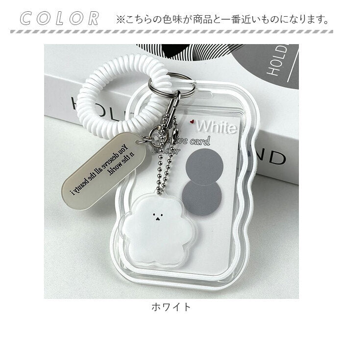 バックヤードファミリー BACKYARD FAMILY 定期入れ パスケース トレカケース 透明 かわいい ysca5480 （ピンク） ピンク