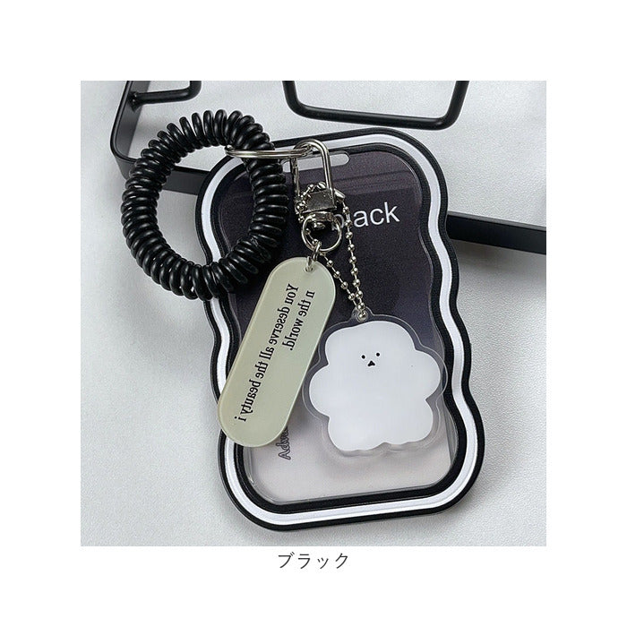 バックヤードファミリー BACKYARD FAMILY 定期入れ パスケース トレカケース 透明 かわいい ysca5480 （ピンク） ピンク