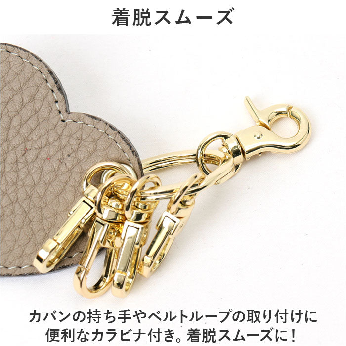 バックヤードファミリー BACKYARD FAMILY シュランケンカーフレザー シンプルハートキーリング