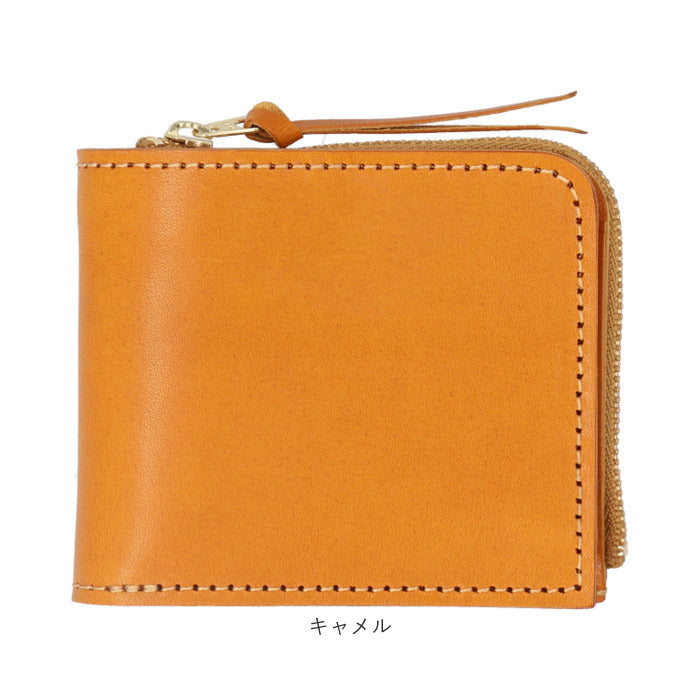 バックヤードファミリー BACKYARD FAMILY 国産本革 栃木レザー 二つ折り財布