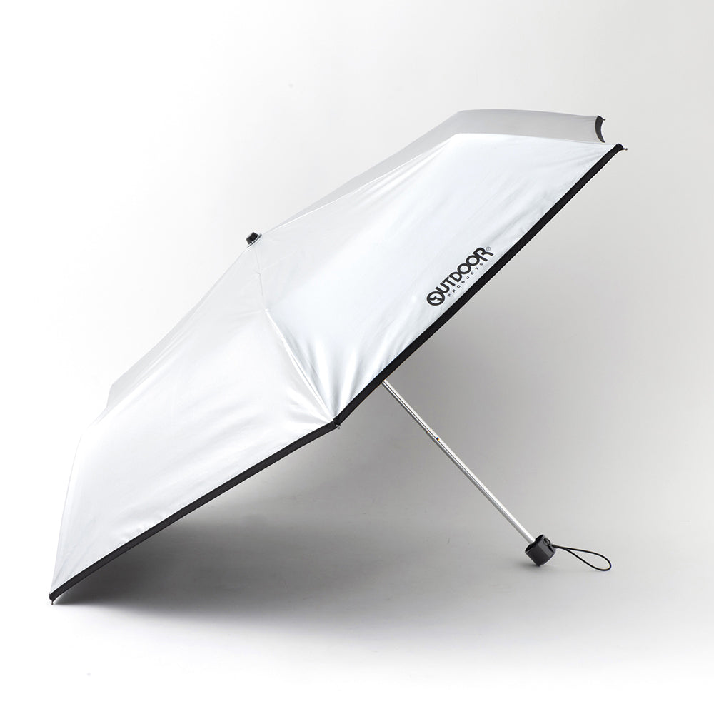 バックヤードファミリー BACKYARD FAMILY Outdoor Products 雨晴兼用 折傘,シルバー