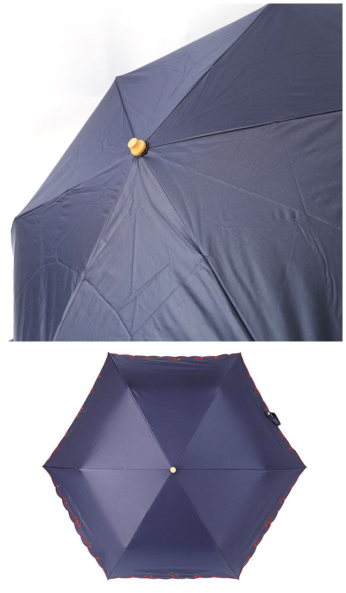 バックヤードファミリー BACKYARD FAMILY MINI PARASOL 遮光 遮熱 50cm （花刺繍ベージュ） 花刺繍ベージュ