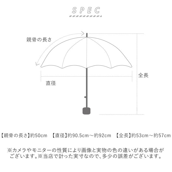 バックヤードファミリー BACKYARD FAMILY MINI PARASOL 遮光 遮熱 50cm （花刺繍ベージュ） 花刺繍ベージュ