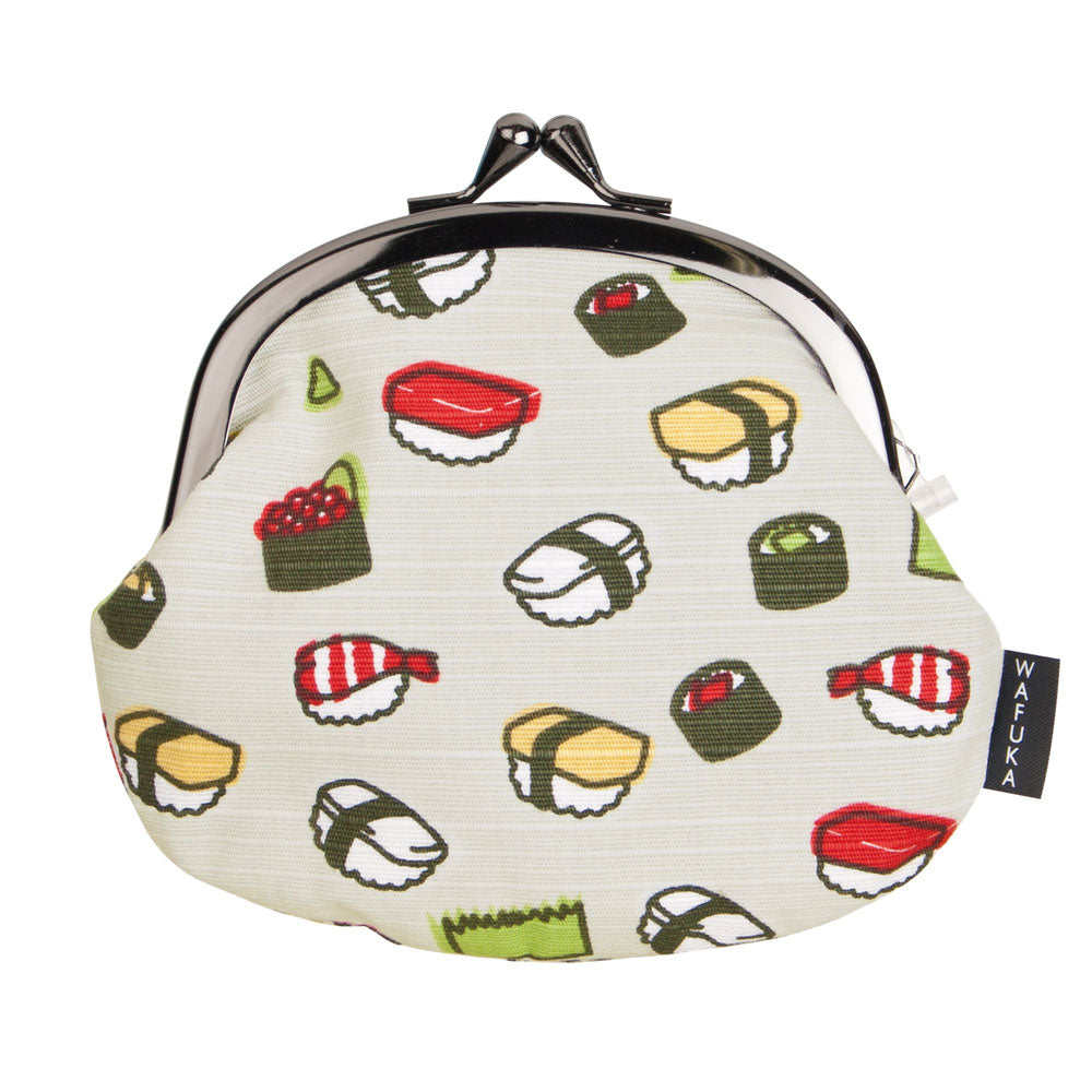 ノーブランド No Brand 和布華 WAFUKA 風呂敷和小物 3.3寸がま口ポーチ,おすし
