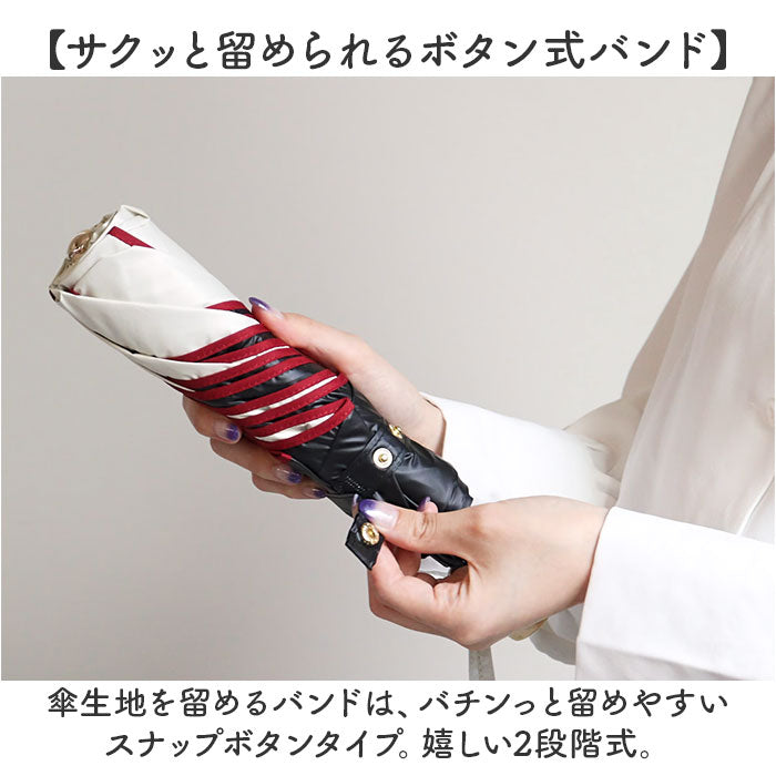 バックヤードファミリー BACKYARD FAMILY colon AMERI ラタン深張 花びら ショート丈日傘 （パープルxオフ） パープルxオフ