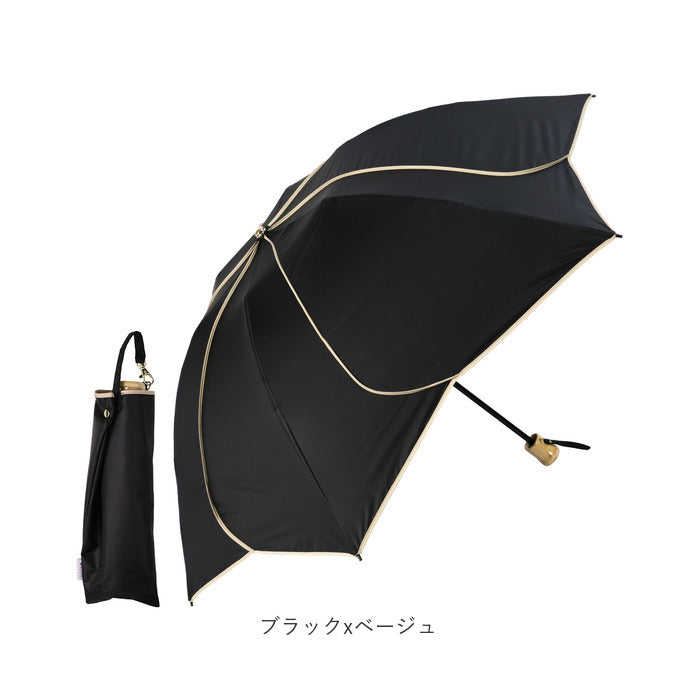 バックヤードファミリー BACKYARD FAMILY colon AMERI ラタン深張 花びら ショート丈日傘 （パープルxオフ） パープルxオフ