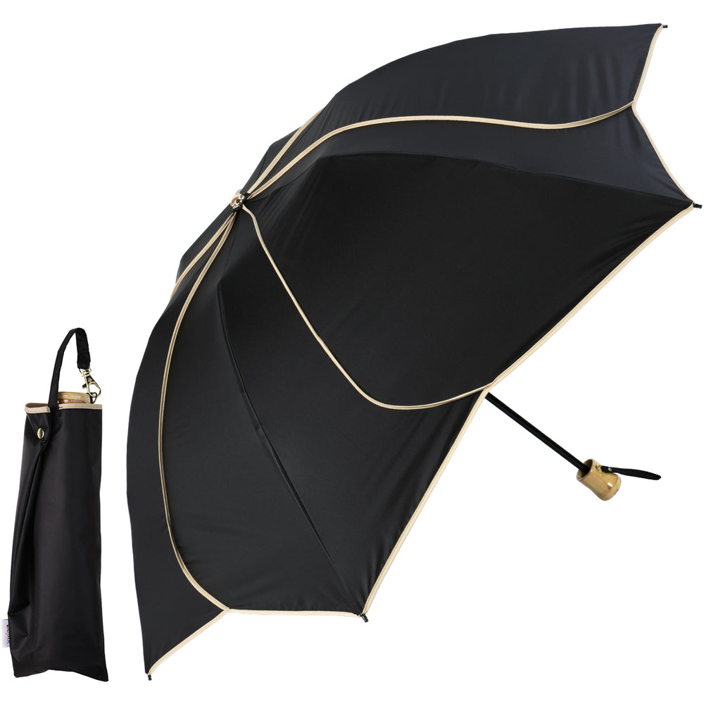 BACKYARD FAMILY colon AMERI Rattan Deep-Set Petal Short-Length Umbrella