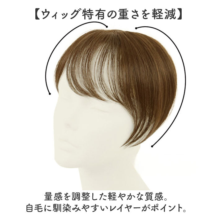 バックヤードファミリー BACKYARD FAMILY プレミアム白髪かくしウィッグ ナチュラルショートSTー009 （G4A/グラデーションブラウン） G4A/グラデーションブラウン