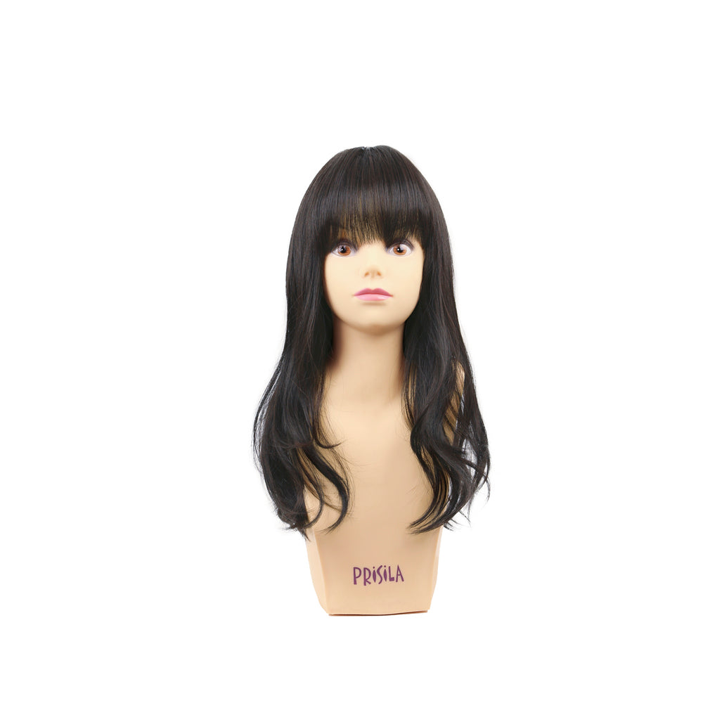 Backyard Family Priscilla All Wig Fray Wave Semi-Midi A-706
