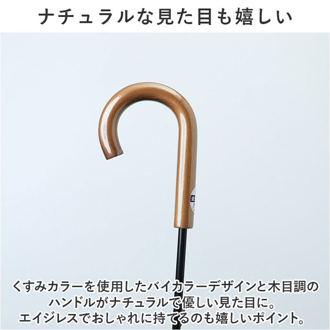 バックヤードファミリー BACKYARD FAMILY ブラックコーティング 晴雨兼用 無地切継ぎ 50cm 手開き傘 （オフホワイト） オフホワイト