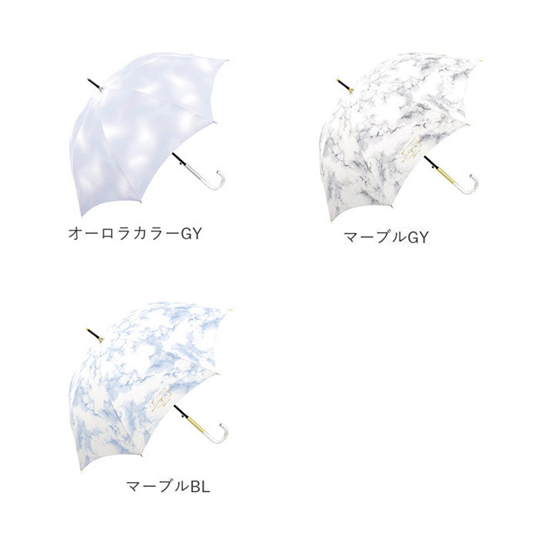 バックヤードファミリー BACKYARD FAMILY ミルキートーンアンブレラ 58cm 晴雨兼用UVカット長傘 （シアーカラーLBL） シアーカラーLBL