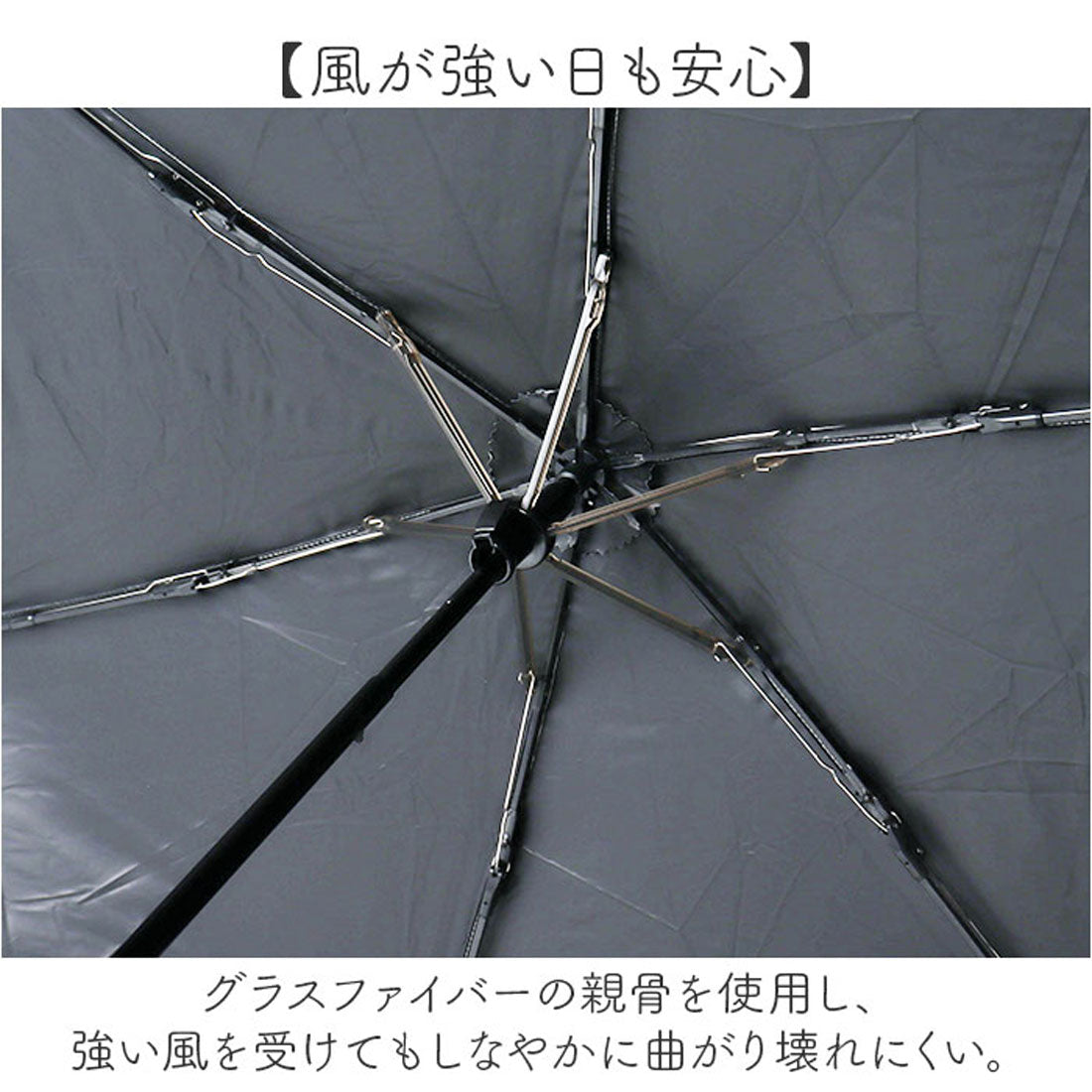 バックヤードファミリー BACKYARD FAMILY HAU PU 切り継ぎ折傘 50cm （ベージュ） ベージュ