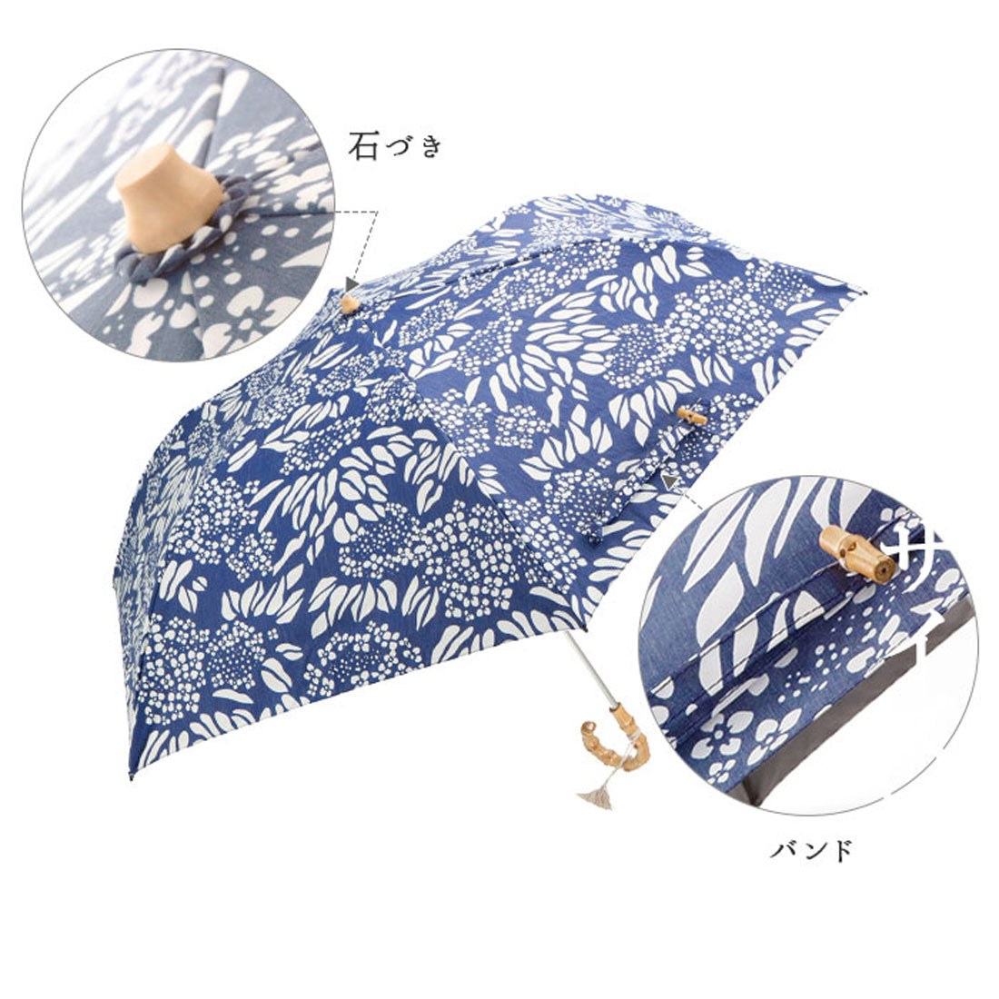 バックヤードファミリー BACKYARD FAMILY 河馬印本舗 晴雨兼用2段ミニ折りたたみ日傘 50cm （水風船(薄卵色/うすたまごいろ)） 水風船(薄卵色/うすたまごいろ)