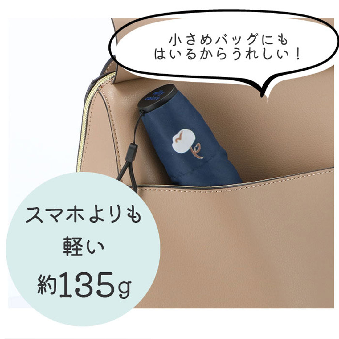 バックヤードファミリー BACKYARD FAMILY niftycolors ニフティカラーズ スマートライトミニ 折りたたみ傘  55cm （ホワイト） ホワイト