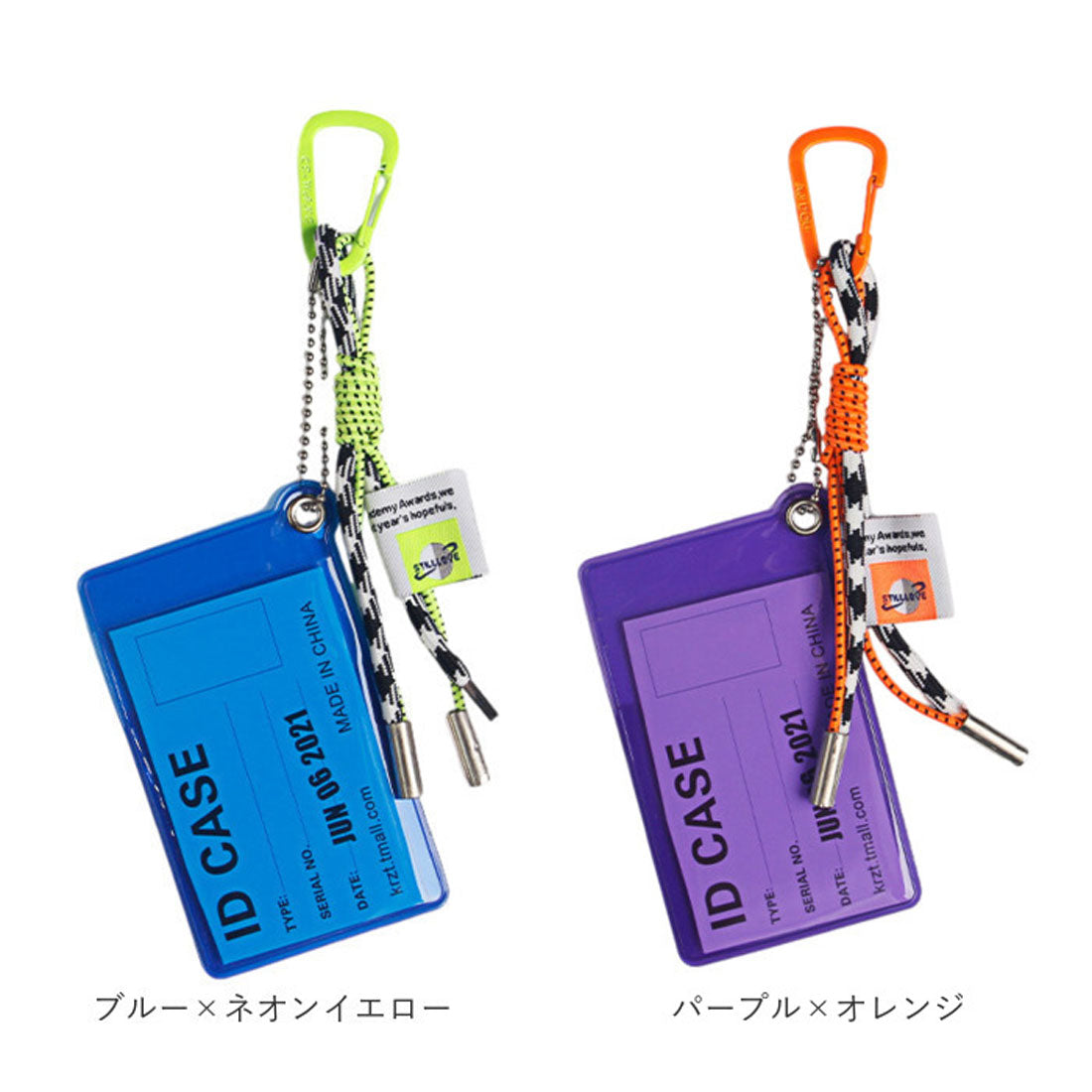 バックヤードファミリー BACKYARD FAMILY スケルトンカラー パスケース カラーコード付き （グリーン×ネオンイエロー） グリーン×ネオンイエロー