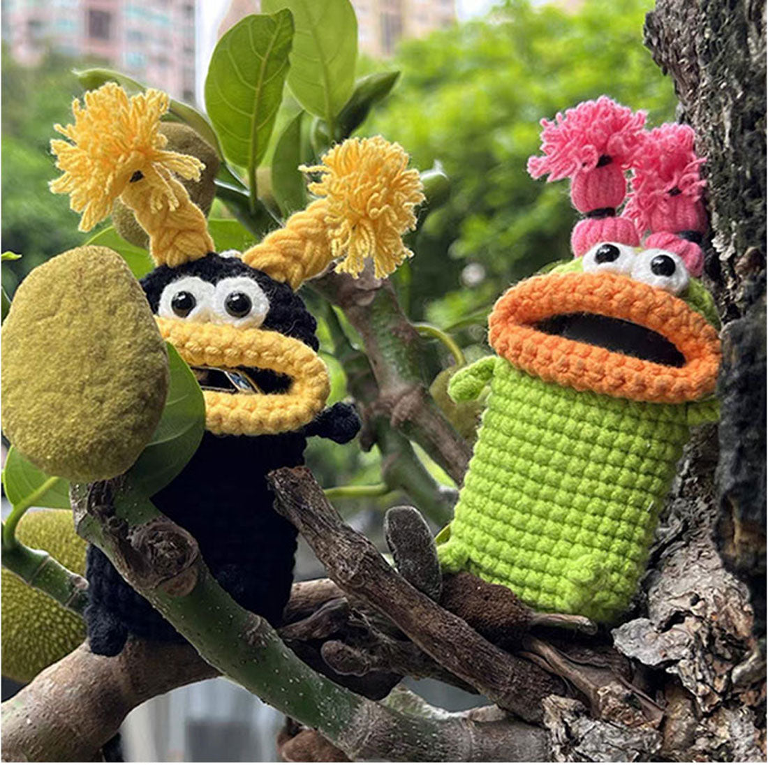 バックヤードファミリー BACKYARD FAMILY キーケース 手編み モンスター かわいい （C） C