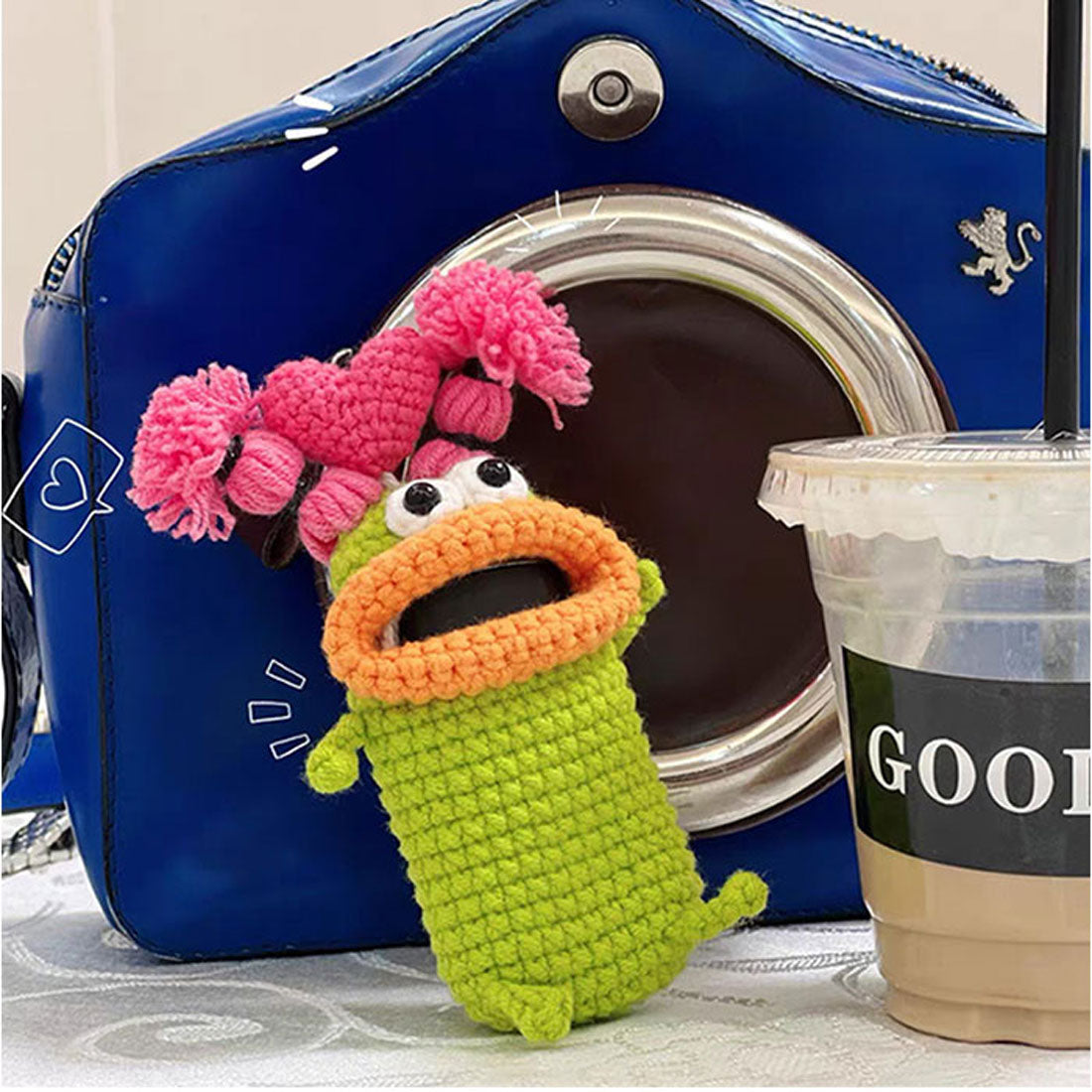 バックヤードファミリー BACKYARD FAMILY キーケース 手編み モンスター かわいい （C） C