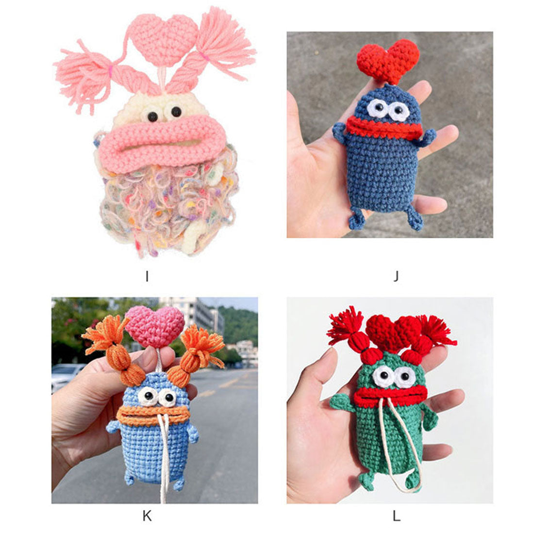 バックヤードファミリー BACKYARD FAMILY キーケース 手編み モンスター かわいい （C） C
