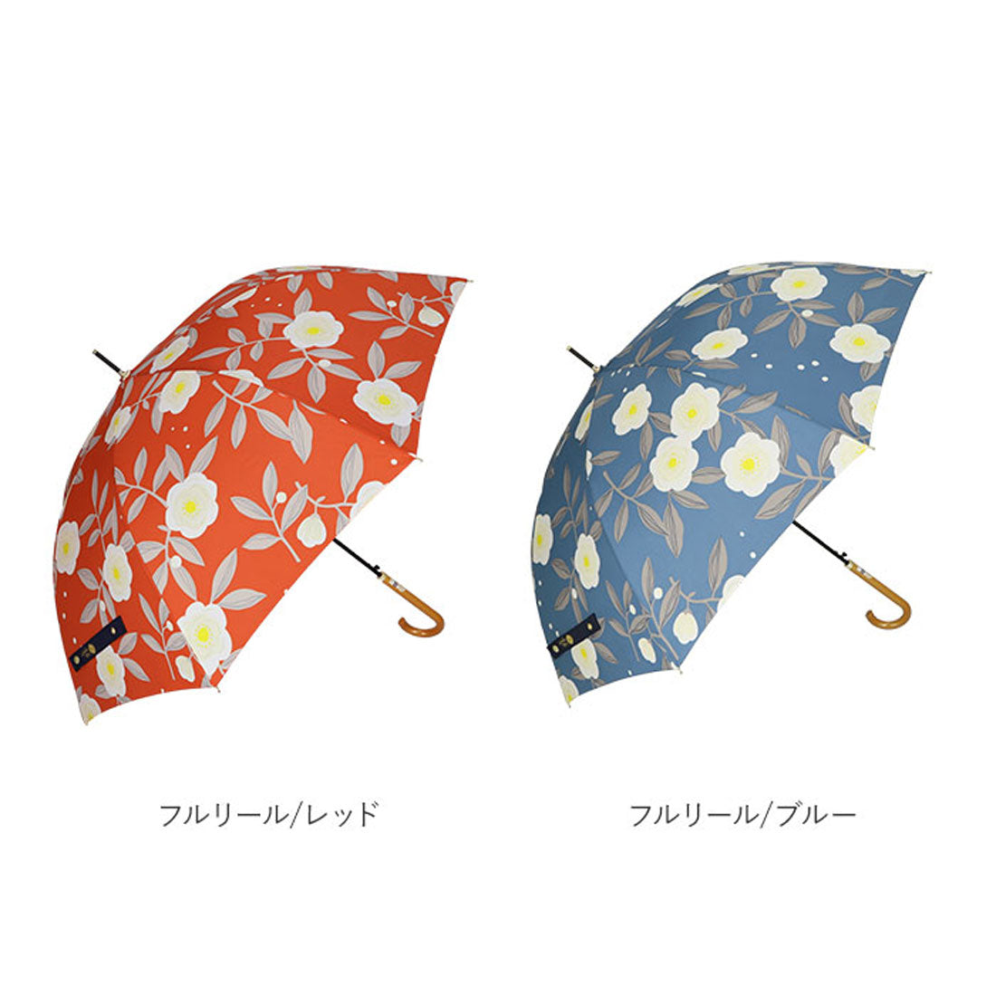 バックヤードファミリー BACKYARD FAMILY 60BJ 耐風 グラスファイバー ジャンプ傘 60cm （小花と猫/オフホワイト） 小花と猫/オフホワイト