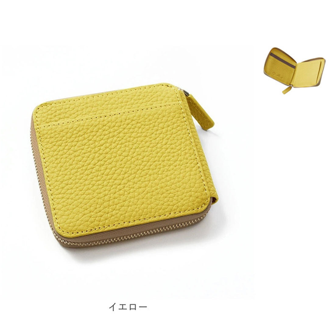 バックヤードファミリー BACKYARD FAMILY Blanc Pomme ブランポム スキミング防止本革2つ折りラウンド財布 （オフホワイト） オフホワイト