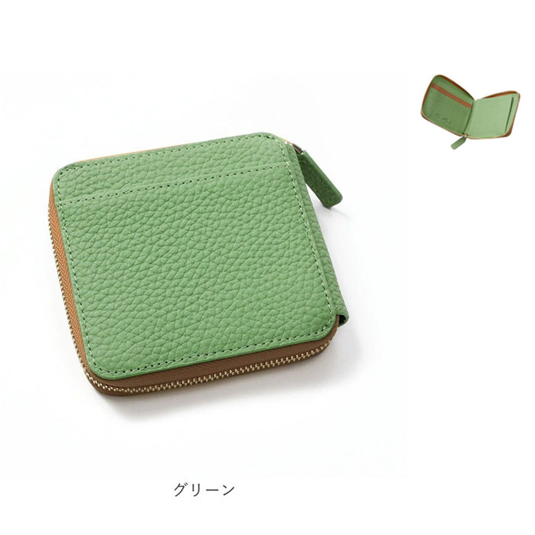 バックヤードファミリー BACKYARD FAMILY Blanc Pomme ブランポム スキミング防止本革2つ折りラウンド財布 （オフホワイト） オフホワイト