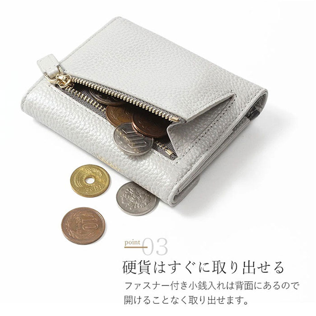 バックヤードファミリー BACKYARD FAMILY Blanc Pomme ブランポム スキミング防止本革ミニ財布 （ウッドブラウン） ウッドブラウン