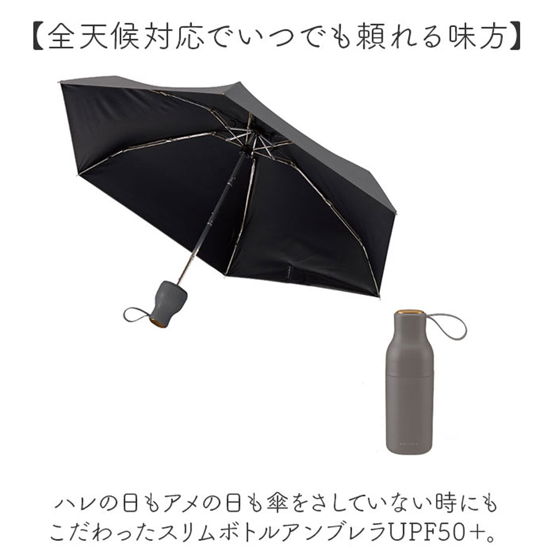 バックヤードファミリー BACKYARD FAMILY スリムボトルアンブレラUPF50＋ （オフホワイト） オフホワイト