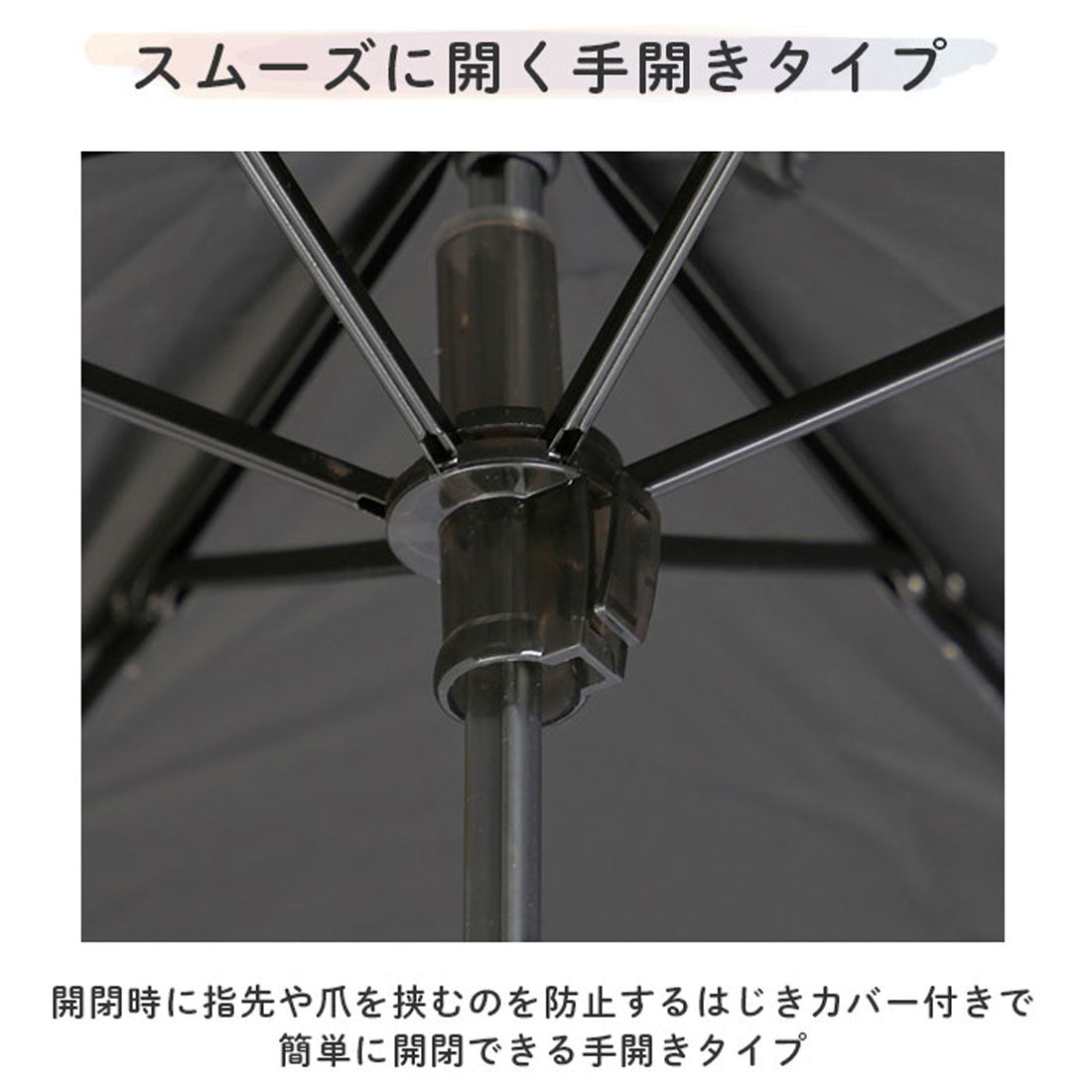 バックヤードファミリー BACKYARD FAMILY 晴雨兼用 折りたたみ傘 50cm （エンボス小花） エンボス小花