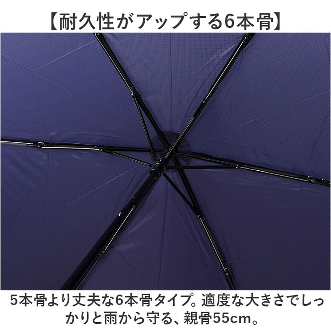 バックヤードファミリー BACKYARD FAMILY U Light 超軽量カーボン折りたたみ雨傘 55cm （グレー） グレー