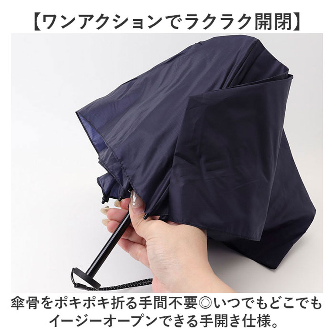 バックヤードファミリー BACKYARD FAMILY U Light 超軽量カーボン折りたたみ雨傘 55cm （グレー） グレー