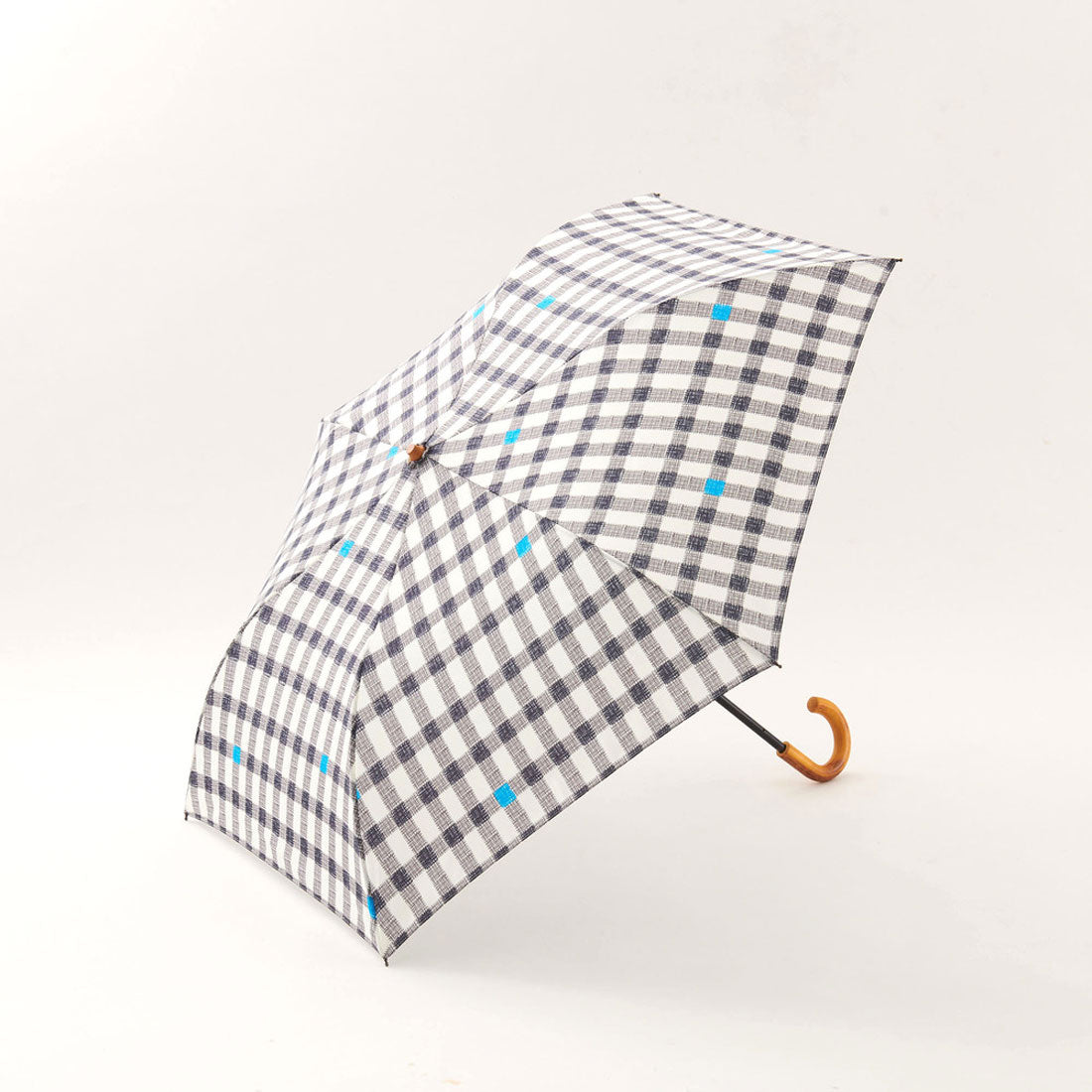バックヤードファミリー BACKYARD FAMILY 392plus m umbrella middle mini 折り畳み傘 50cm （ギンガムブラック） ギンガムブラック