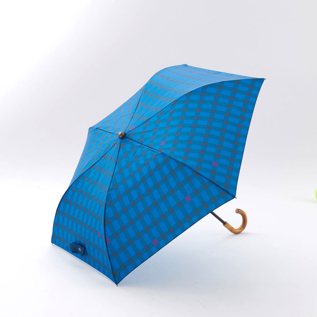 バックヤードファミリー BACKYARD FAMILY 392plus m umbrella middle mini 折り畳み傘 50cm （ギンガムネイビー） ギンガムネイビー