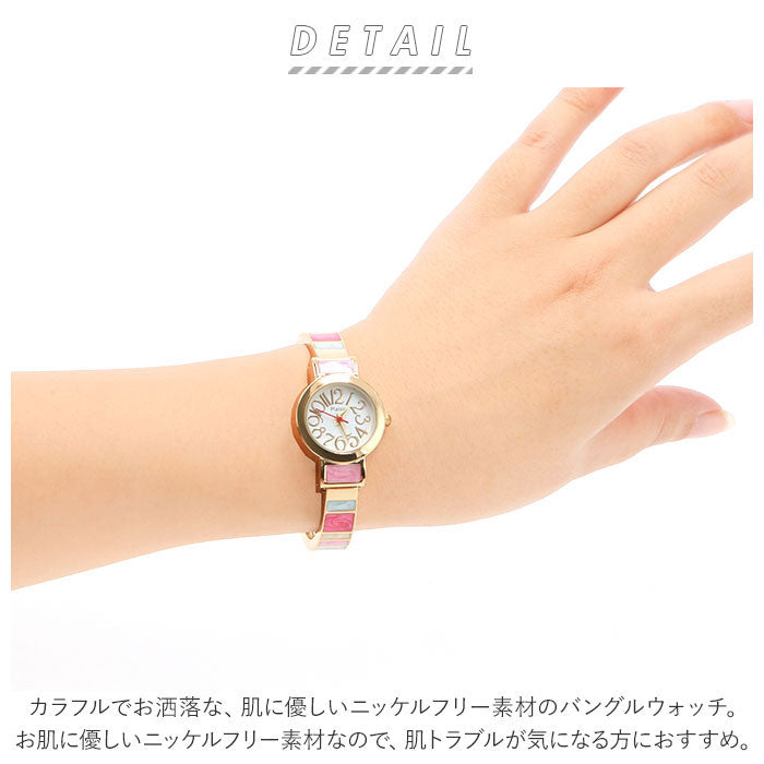 ノーブランド No Brand Plaisir プレジール NCM-074 ニッケルフリー バングルウォッチ
