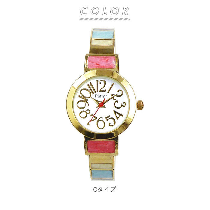 ノーブランド No Brand Plaisir プレジール NCM-074 ニッケルフリー バングルウォッチ