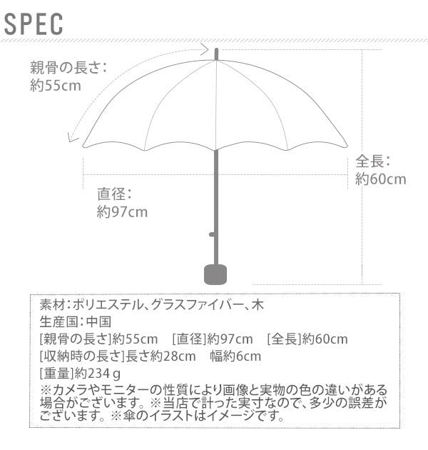 ノーブランド No Brand MIKUNI ミクニ 折りたたみ傘 55cm （lineOR） lineOR
