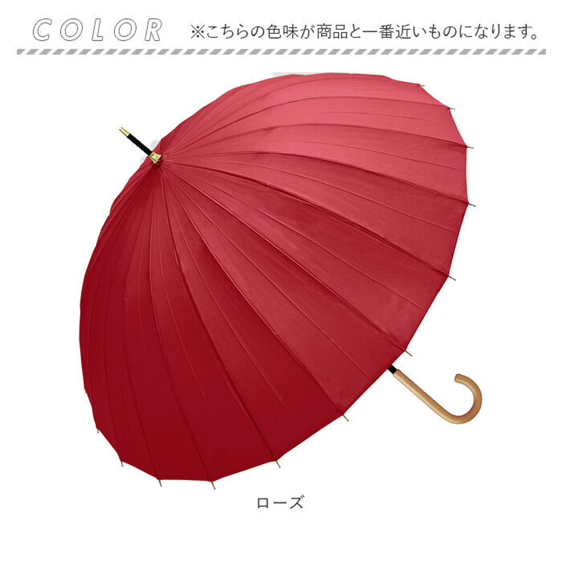 バックヤードファミリー BACKYARD FAMILY Natural basic 58cm 24本骨 傘 （グレージュ） グレージュ