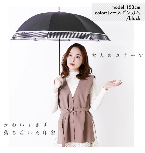 ノーブランド No Brand 晴雨兼用 シルバーコーティング 長傘