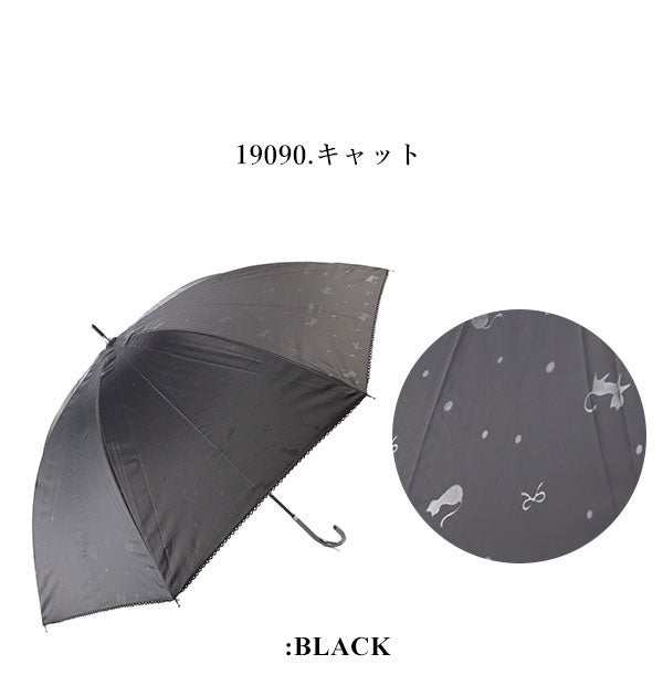 ノーブランド No Brand 晴雨兼用 シルバーコーティング 長傘