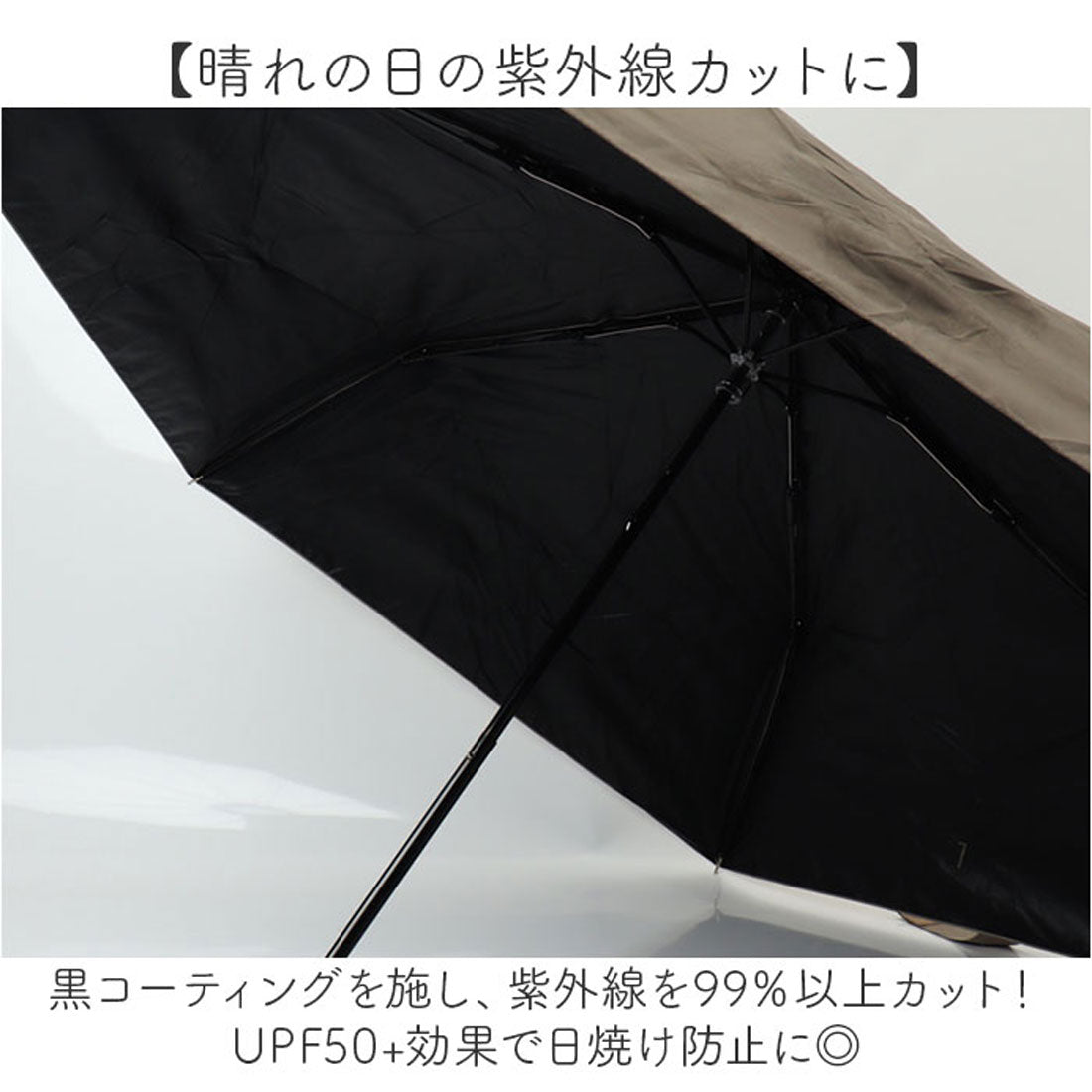 バックヤードファミリー BACKYARD FAMILY 晴雨兼用ブラックコーティング折りたたみ傘 カラビナ （ピンク） ピンク