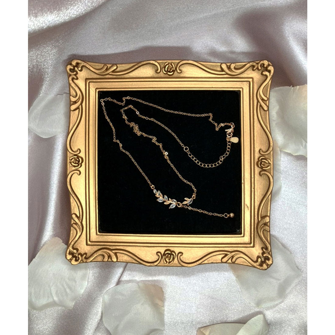 バックヤードファミリー BACKYARD FAMILY Diamond Hearts リーフネックレス （シルバー系その他） シルバー系その他