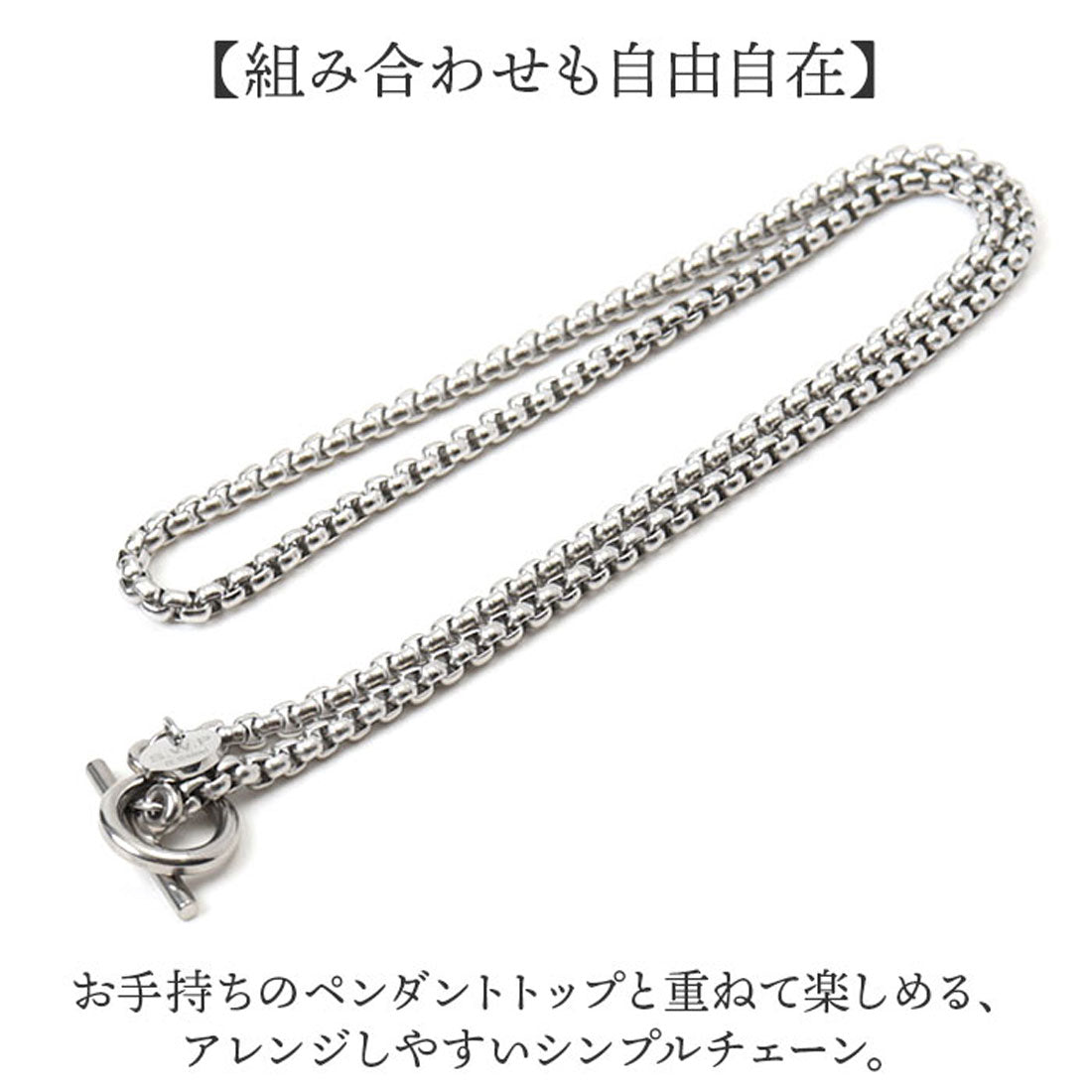 バックヤードファミリー BACKYARD FAMILY ステンレス チェーン マンテル ネックレス （No.2/幅3.5mm） No.2/幅3.5mm