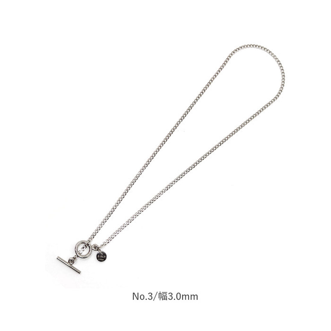 バックヤードファミリー BACKYARD FAMILY ステンレス チェーン マンテル ネックレス （No.2/幅3.5mm） No.2/幅3.5mm