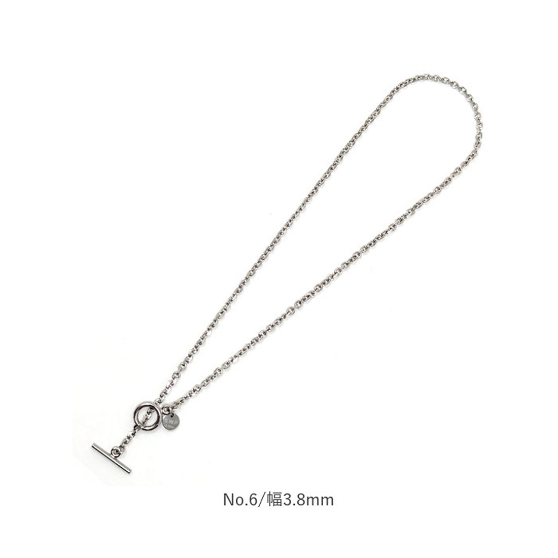 バックヤードファミリー BACKYARD FAMILY ステンレス チェーン マンテル ネックレス （No.2/幅3.5mm） No.2/幅3.5mm