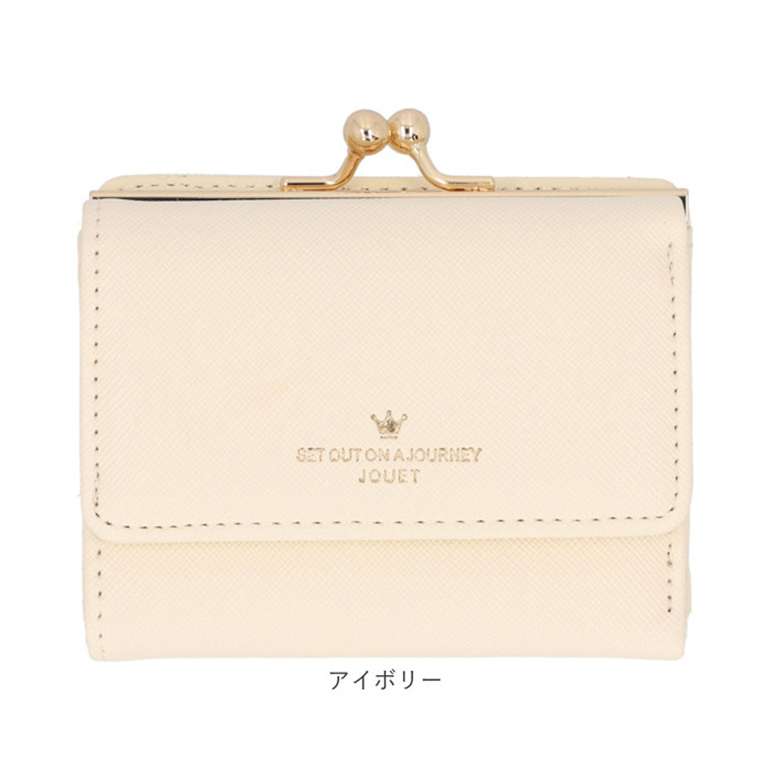 バックヤードファミリー BACKYARD FAMILY 角シボ合皮がま口財布 （アイボリー） アイボリー