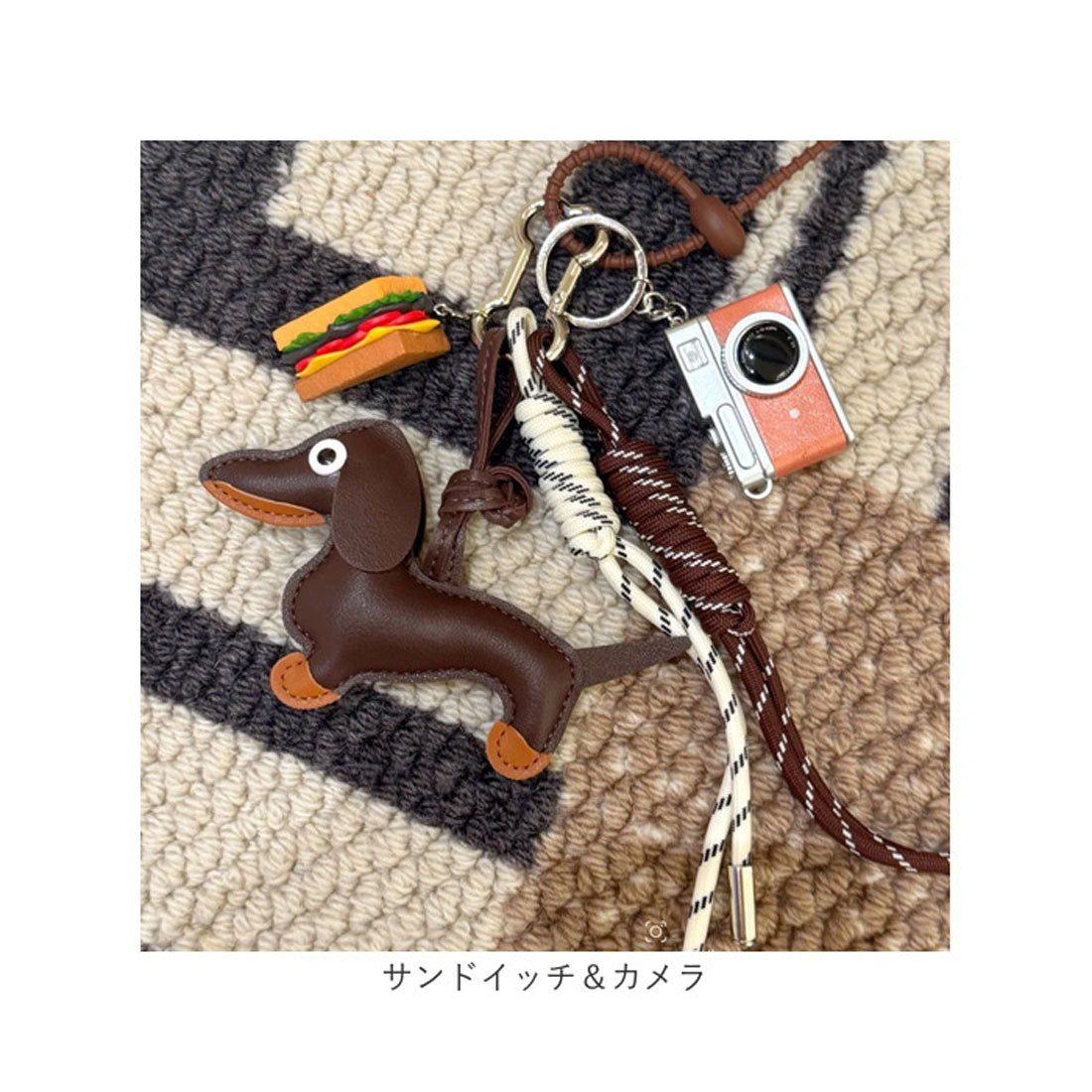 バックヤードファミリー BACKYARD FAMILY バッグチャーム （サンドイッチ＆カメラ） サンドイッチ＆カメラ