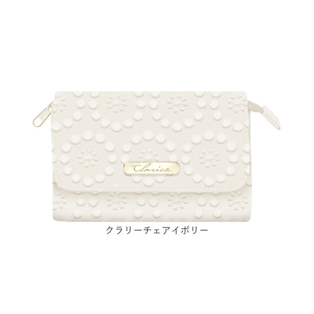 バックヤードファミリー BACKYARD FAMILY ミラー付きミニポーチ （クラリーチェアイボリー） クラリーチェアイボリー