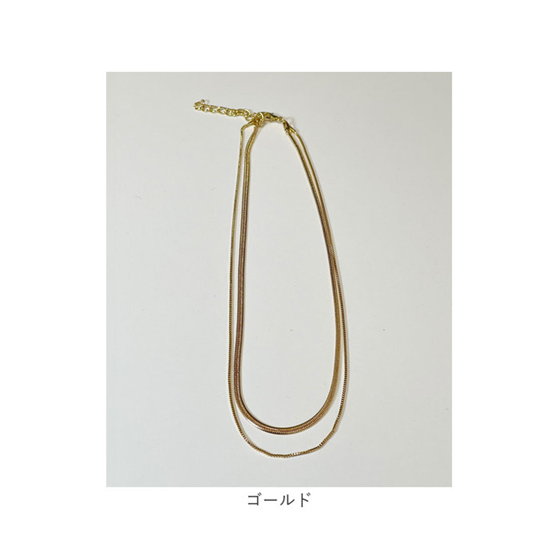 バックヤードファミリー BACKYARD FAMILY Diamond Hearts ダブルレイヤーチェーンネックレス （シルバー） シルバー