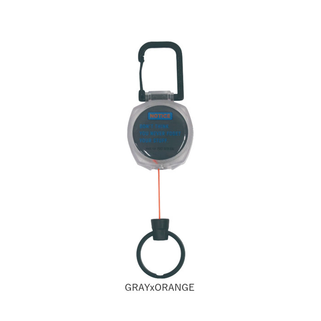 バックヤードファミリー BACKYARD FAMILY POST GENERAL カラーコードリールキーホルダー （GRAYxORANGE） GRAYxORANGE