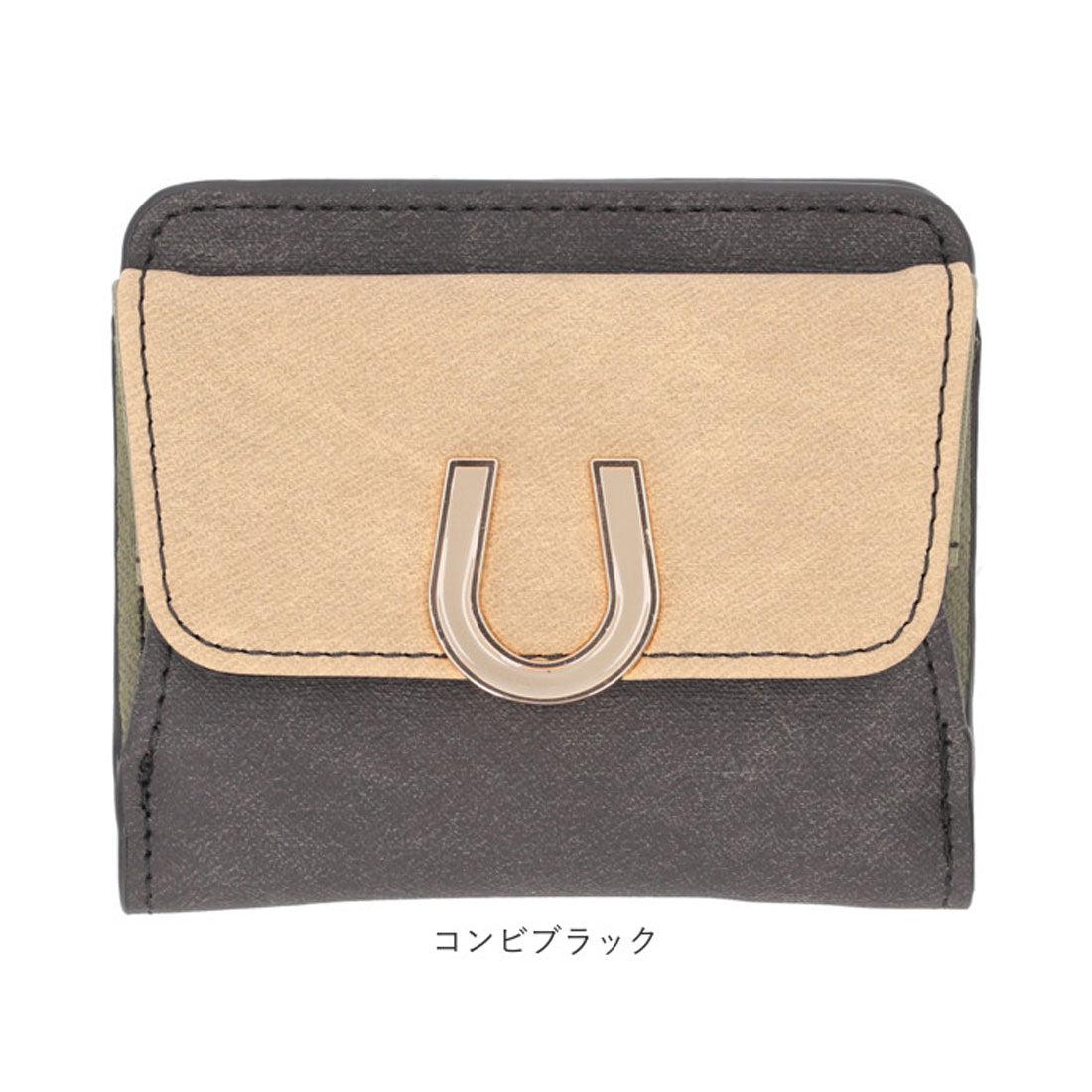 バックヤードファミリー BACKYARD FAMILY エポメタルデニムライクトライカラー 二つ折り財布 （モカ） モカ